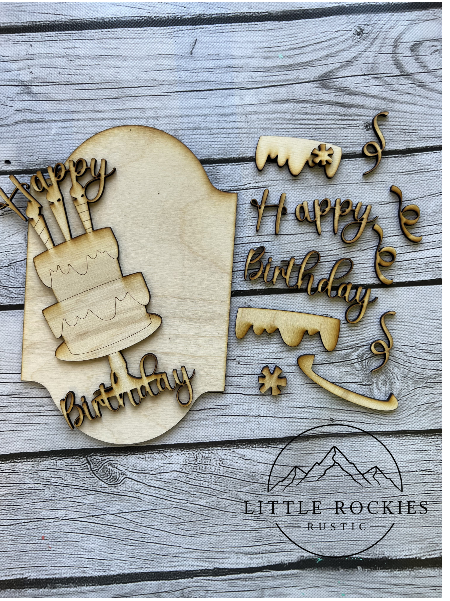 DIY KIT - Happy Birthday Interchangeable Insert