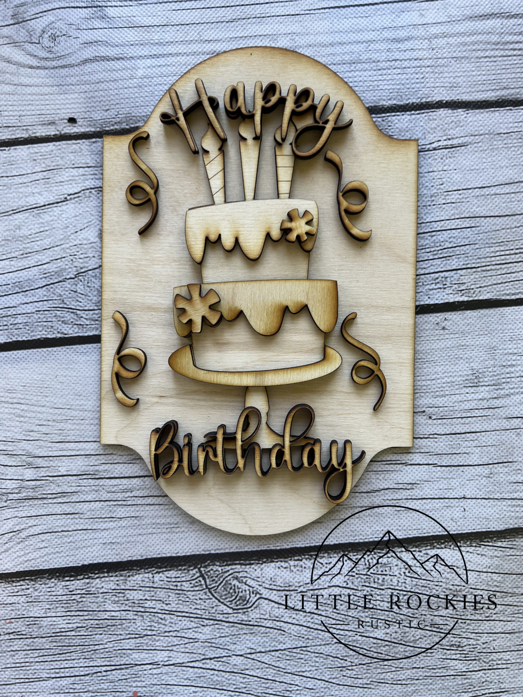 DIY KIT - Happy Birthday Interchangeable Insert