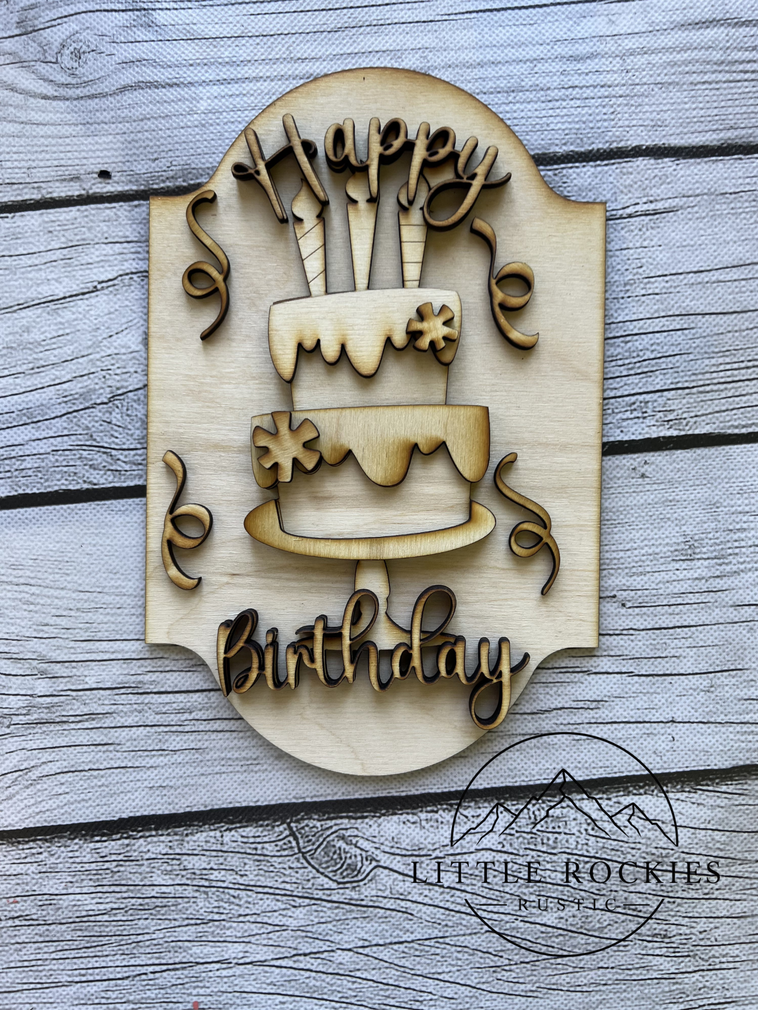 DIY KIT - Happy Birthday Interchangeable Insert