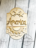 DIY KIT - Interchangeable America Insert